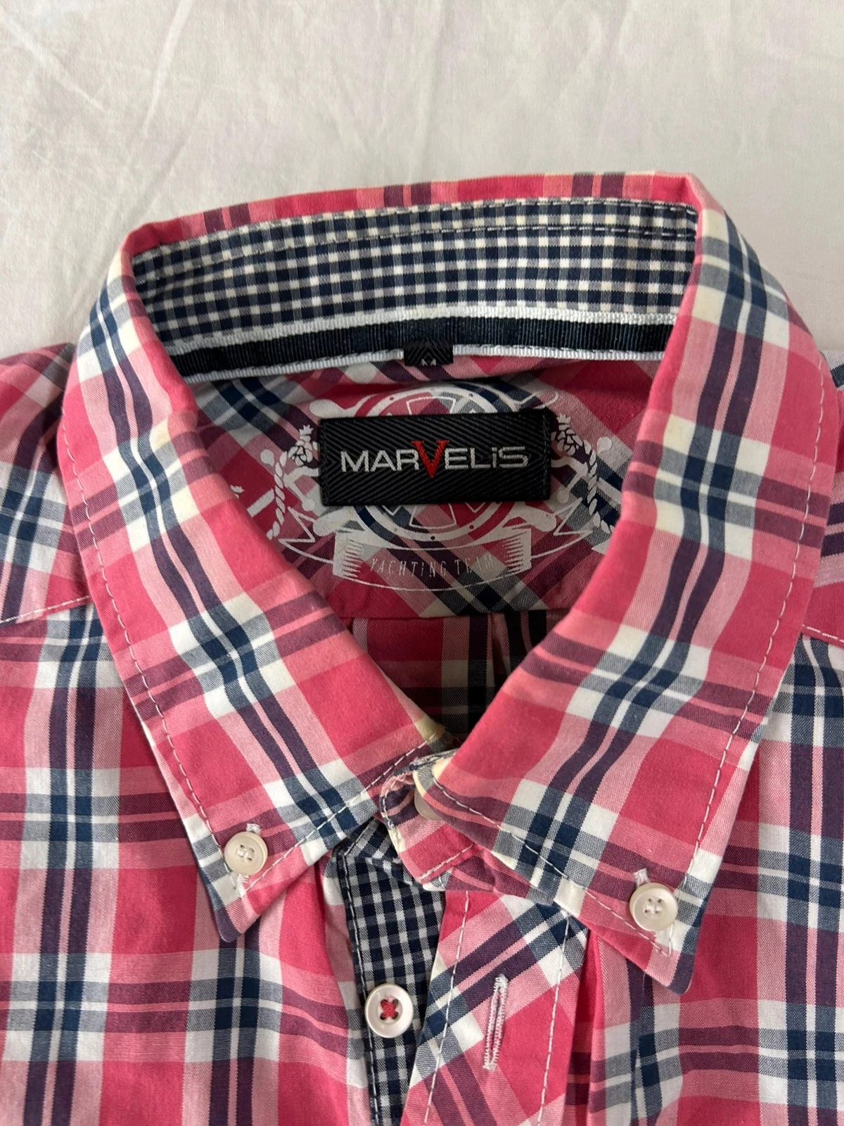 Camisa quadriculada de mangas curtas Marvelis tamanho M – photo 4